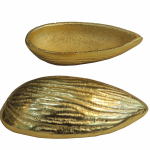 Aluminum Decorative Almond Shape Dry Fruit Box No. 1