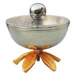 Aluminum Decorative Bowl With Cover, Diwali Gifting Item