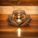 Iron Showpiece Lotus With Chimney, Diwali Gift Item