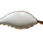 Aluminum Decorative Neem Leaf white and Gold