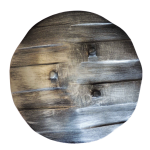 Aluminum Decorative Round Half Polish Tray Platter