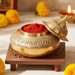 Brass Handicraft Sindoor Dani, Dabbi