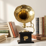 Brass Showpiece Home Decor Gramophone