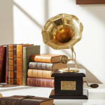 Brass Showpiece Home Decor Gramophone