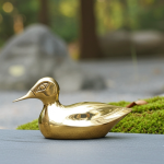 Brass Showpiece Duck Statue