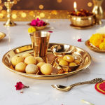 Brass Laddu Gopal Thali Set