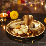 Brass Laddu Gopal Thali Set