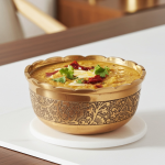 Brass Bowl Katori Flower Design