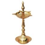 Brass Kerala Fancy Deepak, Oil Lamp No. 4  - Puja Oil Lamp for Spiritual Use