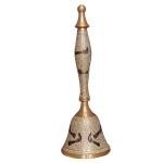 Brass Puja Hand Bell White No. 4,