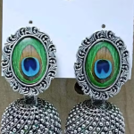 Peacock Royale Jhumka Drops