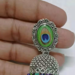 Peacock Royale Jhumka Drops