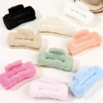 🦋 LetzShoppe Large Matte Butterfly Hair Claw Clips – Pack of 3