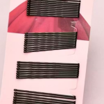 LETZSHOPPE Black Hair Pins (50 Pcs) – Invisible Hair Grips & Bang Pins for Women, Strong Hold Hair Styling Clips for Daily & Wedding Use