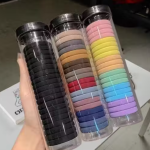 ✨ LETZ SHOPPE Soft Elastic Hair Bands for Women, Girls & Kids – Set of 60 (Multicolor Big Box, 3Tubes) ✨