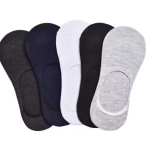 Cotton Loafer Socks with anti slip grip (5PCS)