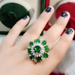 Silver Ring Stainless Steel Cubic Zirconia Silver Plated Ring