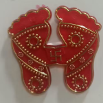 VS Homemade Decorative ACRALIC Wall Sticker ,Charan Paduka Stickers SET OF 10PCS
