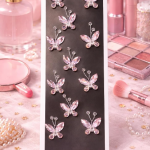 Hair Flare baby pink butterfly crystal pins feature a delicate design (10 piece)