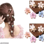 10 Pcs Flower Hair Clips Set for Girls & Women | Stylish Floral Hair Accessories | Cute Mini Hair Pins for Braids & Hairstyling