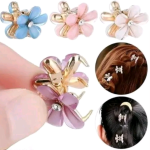 10 Pcs Flower Hair Clips Set for Girls & Women | Stylish Floral Hair Accessories | Cute Mini Hair Pins for Braids & Hairstyling