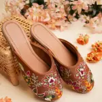 Autumn Garden Embroidered Mules