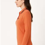 Polo Shirt Women’s Long Sleeve Polo Shirt – Stylish Collar Top