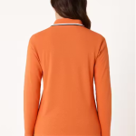 Polo Shirt Women’s Long Sleeve Polo Shirt – Stylish Collar Top