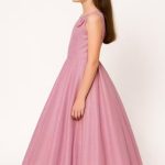 PINK GLITTER GOWN FOR GIRLS, KIDS FULL LENGTH PARTY DRESS, 12-YEAR GIRL GOWN, SHIMMER PRINCESS DRESS