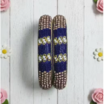 Royal Blue Bangles Kagan Indian Bangle Set Traditional Jewelry Party Wear Bangles
