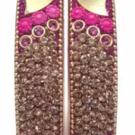 Pink Bangles Mirror Work Jewelry Indian Bangles Kada Set Festive Jewelry Wedding Bangles Pink and Gold