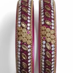Bangles Gold Leaf Jewelry Indian Bangles Kada Set Festive Wear Wedding Jewelry Traditional Bangles