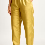 Women Pink Trousers, High Waist Straight Fit Pants, Office Wear Pants, Casual Cotton Trousers For Women ✅