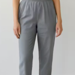 Women Pink Trousers, High Waist Straight Fit Pants, Office Wear Pants, Casual Cotton Trousers For Women ✅