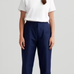 Women Pink Trousers, High Waist Straight Fit Pants, Office Wear Pants, Casual Cotton Trousers For Women ✅