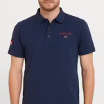 Men Navy Blue Polo T-Shirt, Solid Polo Neck T-Shirt For Men, Men’s Cotton Polo Shirt, Casual T-Shirt For Men ✅