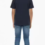 Boys Navy Blue Printed T-Shirt, Slow Beat Theme T-Shirt, Boys Graphic T-Shirt ✅