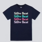 Boys Navy Blue Printed T-Shirt, Slow Beat Theme T-Shirt, Boys Graphic T-Shirt ✅
