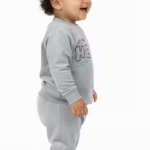 Baby Fleece Winter Set, Baby Grey Set, Teddy Bear Baby Clothes, Baby Boy Winter Suit ✅