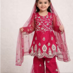 Girls Sharara Set, Girls Ethnic Wear, Girls Festive Dress, Girls Kurti Sharara Set ✅