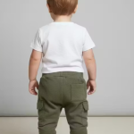 Baby Cargo Pants Infant Joggers Toddler Track Pants Baby Cargo Joggers Light Grey Baby Pants