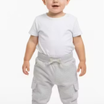 Baby Cargo Pants Infant Joggers Toddler Track Pants Baby Cargo Joggers Light Grey Baby Pants