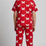 Night Suit for Kids Girls, Girls Cotton Pajama Set, Short Sleeve Nightwear ✅