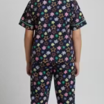 Comfortable Night Suit for Girls, Cartoon Print Girls Night Suit, Soft Cotton Kids Nightwear ✅