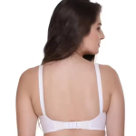 White Bra, Soft Cup Bra, Non-Padded Bra, Non-Wired Bra, Cotton Blend Bra, Comfortable Bra
