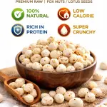 Infinity India Classic Makhana Premium Fox Nuts (Puffed Lotus Seeds), Healthy Snack Lotus Seeds(Makhana) (100 g)