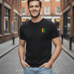 Elegant Sleek Round Neck Beyond Print Solid Coloured Men's T-shirt (Pure Cotton)