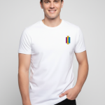 Elegant Sleek Round Neck Beyond Print Solid Coloured Men's T-shirt (Pure Cotton)