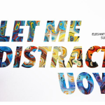 Elegant Sleek Round Neck Let Distract you Front Print Solid Coloured Men's T-shirt (Pure Cotton)