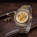 KHRIST Premium Fully Automatic Mechanical Analog Watch for Men | Exposed Working Gears Dial & Transparent Case Back | Precision Engineering, Luxury Craftsmanship & Timeless Elegance